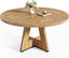 Round Dining Table 47 Inch For 4 To 6 With Wooden Pedestal