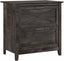 Key West 2 Drawer Lateral File Cabinet Dark Gray Hickory