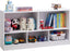 Wooden Toy Organizer and Bookshelf 5 Section Kid Storage