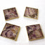 Amethyst Agate - Set of 4 Large Square Coasters | Personalised