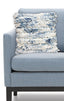Chicos Home Throw Pillow Cover Blue & White Furry