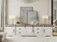 98.4 Inch Wide TV Stand Antique White For Living Room