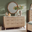 Natural Oak Dresser With Faux Marble Top Bedroom Furniture