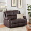 Brown Recliner Loveseat Modern Living Room Furniture