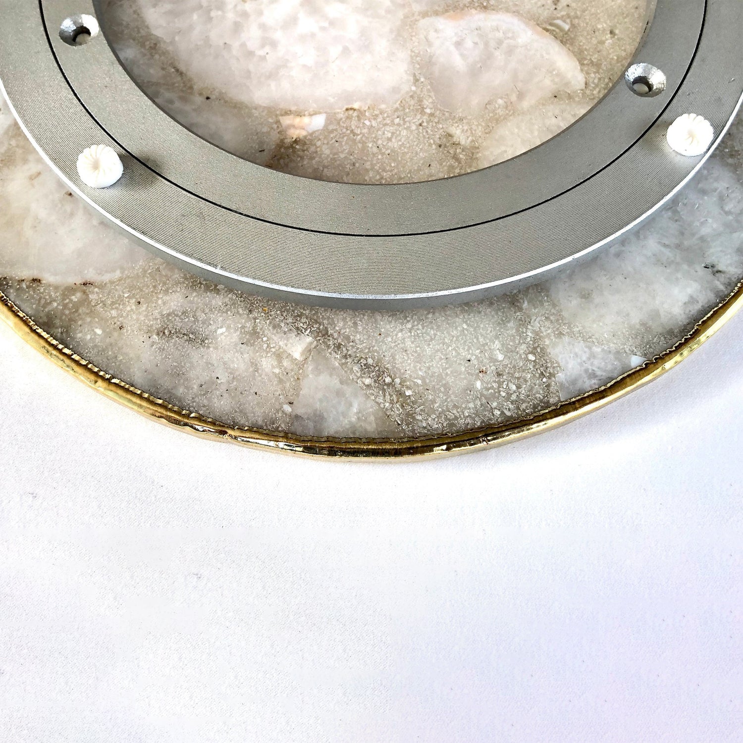 Amethyst Agate LazySusan | Countertop | Turntable | Centrepiece | Secondary image