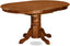 Oval Dining Table 42x60 Inch Butterfly Leaf Finish