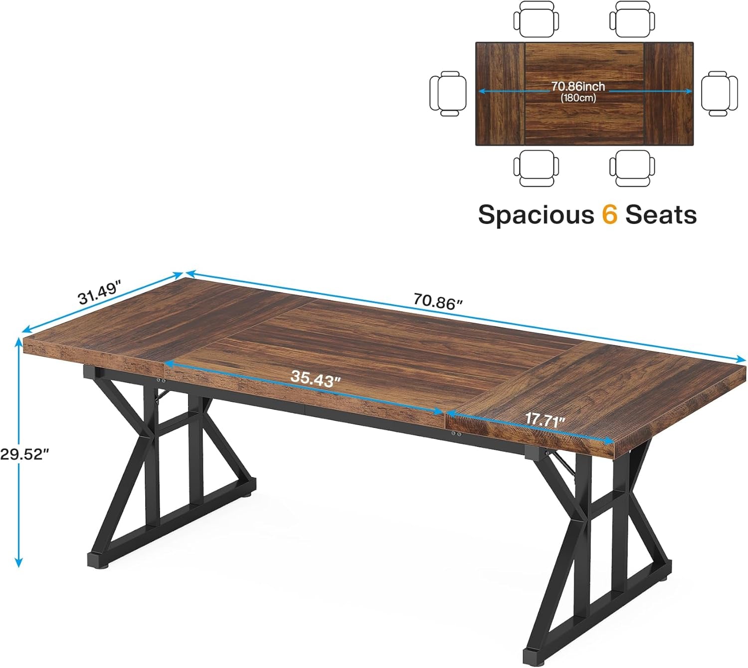 Seventy Inch Executive Desk For Office Workstation Main image