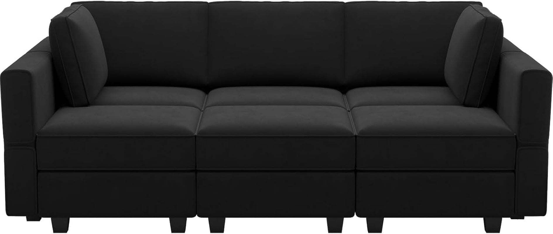Modular Velvet Sectional Sofa With Chaise For Living Room