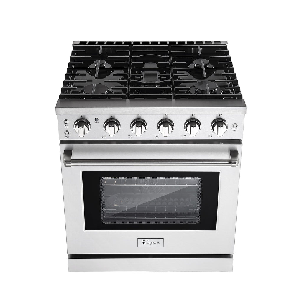 Empava 30GR10 30 In. Pro-Style Slide-in Single Oven Gas Range
