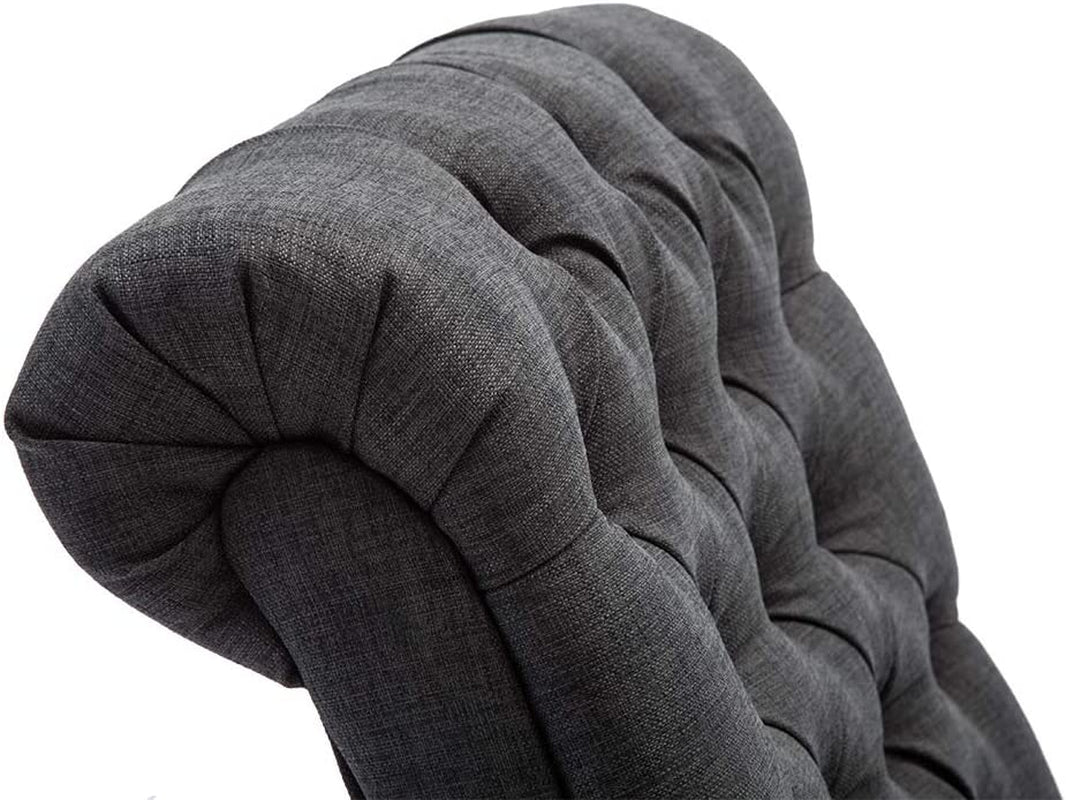 Gray Accent Chair With Wood Legs For Living Room Decor