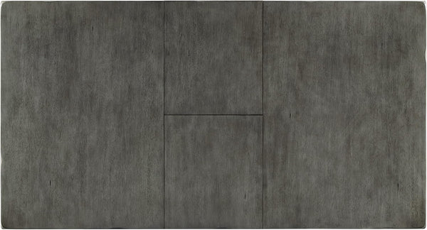 Hallanden Modern Farmhouse Butterfly Extension Dining Table Dark Gray