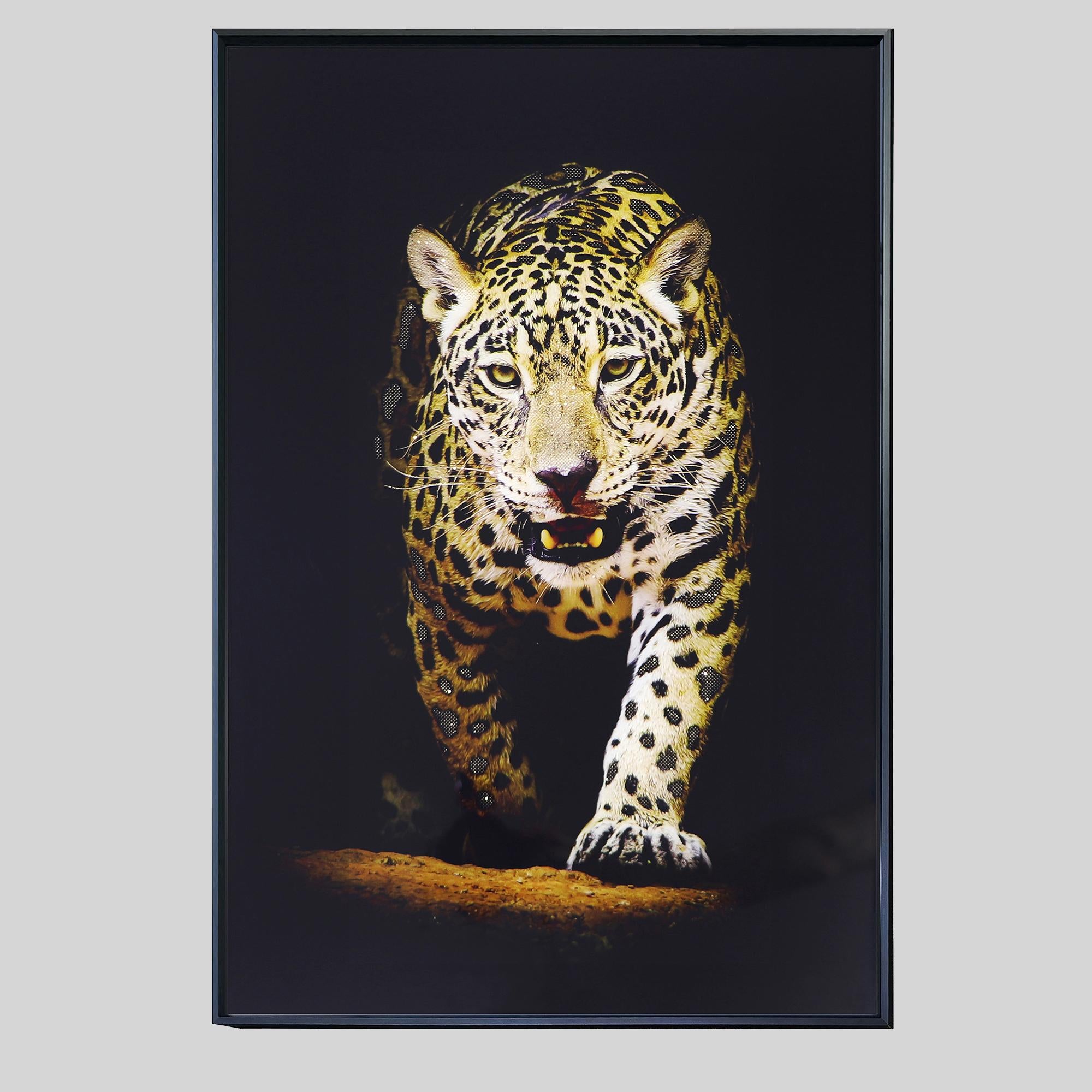 Tiger Glass Wall Art – UV-Printed Tempered Glass Panel 16" x 24"
