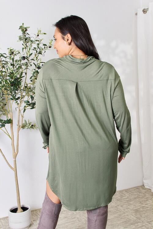 Celeste Full Size Button Down Shirt Dress Secondary image