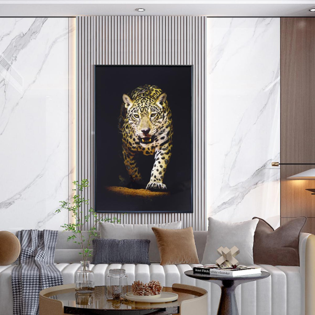 Tiger Glass Wall Art – UV-Printed Tempered Glass Panel 16" x 24"