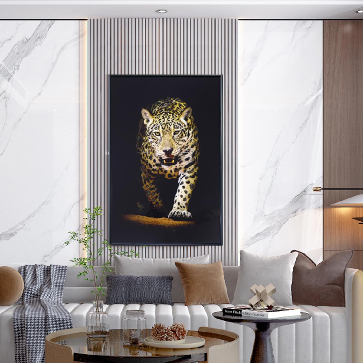 Tiger Glass Wall Art – UV-Printed Tempered Glass Panel 16" x 24"
