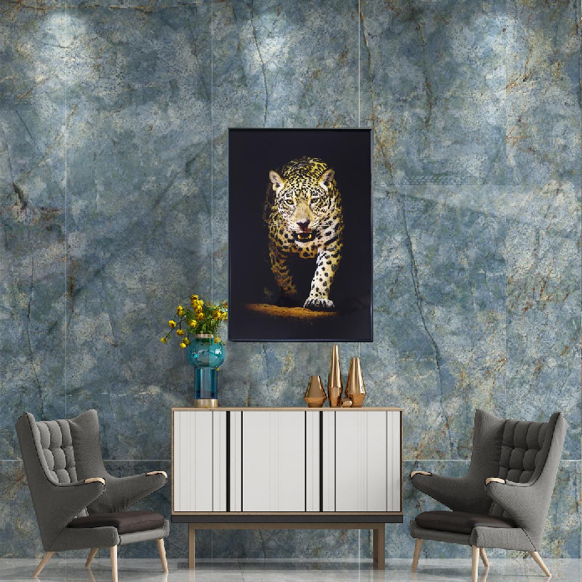 Tiger Glass Wall Art – UV-Printed Tempered Glass Panel 16" x 24"