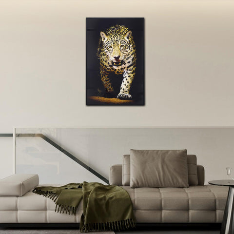 Tiger Glass Wall Art Painting  (W) 15.7''x24'' (H)