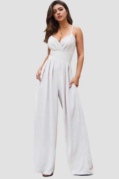 Spaghetti Strap Wide Leg Jumpsuit Main image