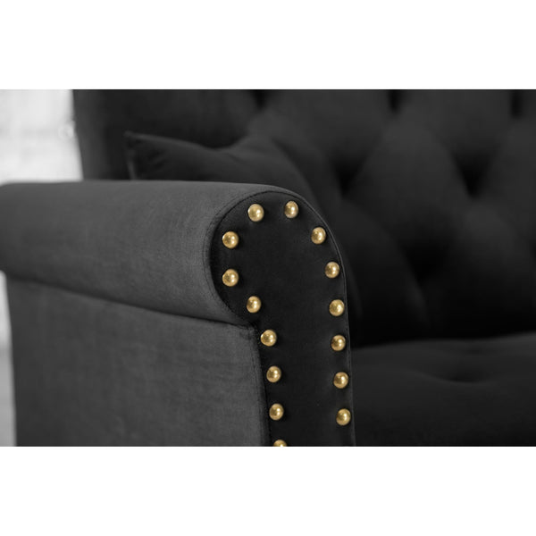 Velvet L-Shaped Sofa Bed – Reversible Sectional Sleeper with Solid Wood Frame