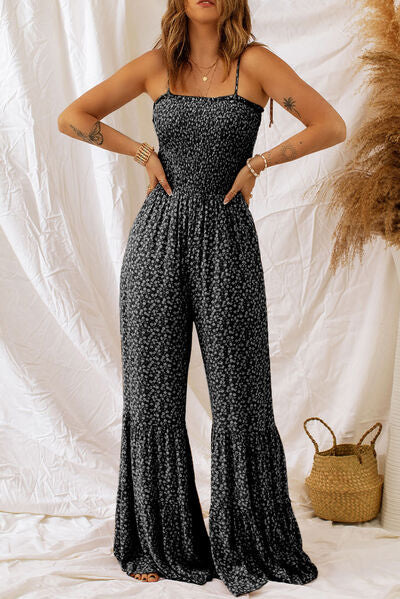 Floral Spaghetti Strap Wide Leg Jumpsuit Main image